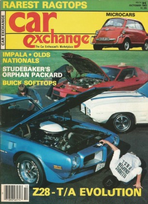 CAR EXCHANGE 1983 OCT - ISETTA, IMPALA NATS, Z/28, PACKARDS, RARE RAGTOPS